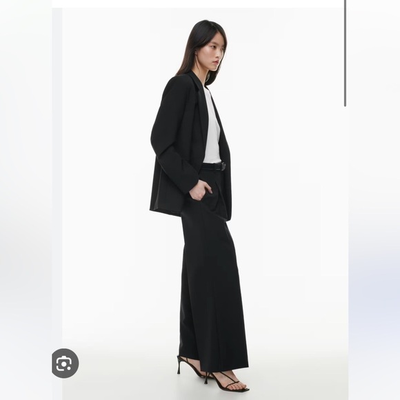 Babaton Pants - BABATON BLACK CUPRO PANTS WITH POCKETS. Size 0